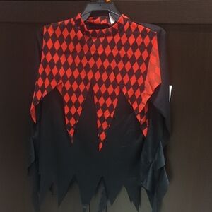 Boys Evil Jester Clown Costume - Size 8 NWT